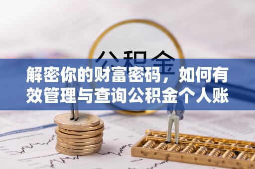 射洪解密你的财富密码，如何有效管理与查询公积金个人账户信息