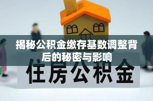 射洪揭秘公积金缴存基数调整背后的秘密与影响