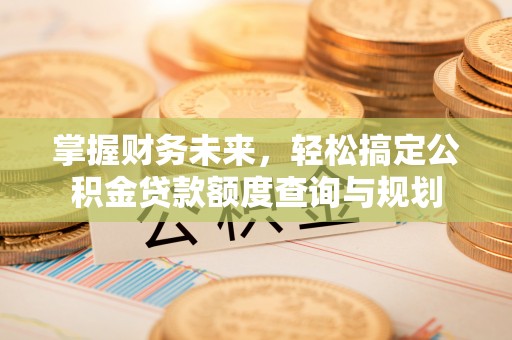 射洪掌握财务未来，轻松搞定公积金贷款额度查询与规划