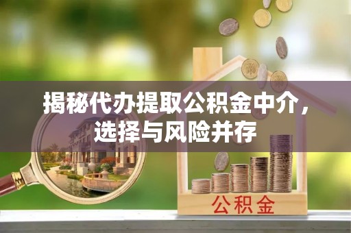 射洪揭秘代办提取公积金中介，选择与风险并存