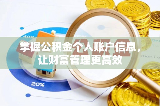 射洪掌握公积金个人账户信息，让财富管理更高效