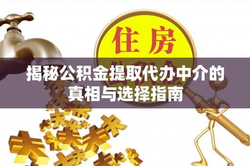 射洪揭秘公积金提取代办中介的真相与选择指南