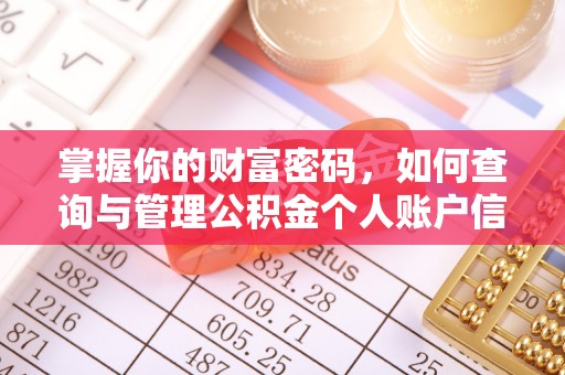 射洪掌握你的财富密码，如何查询与管理公积金个人账户信息
