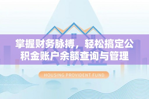 射洪掌握财务脉搏，轻松搞定公积金账户余额查询与管理