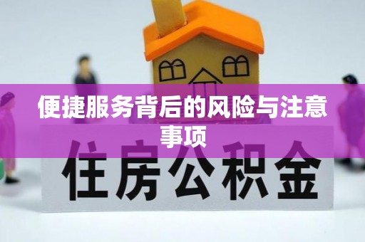 射洪便捷服务背后的风险与注意事项